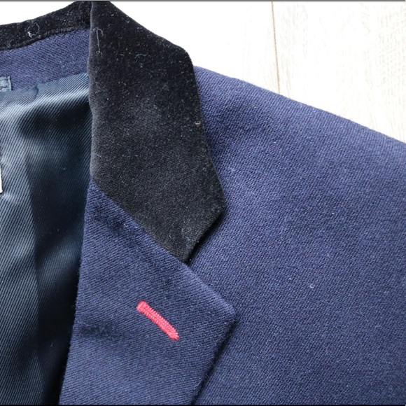Navy Blue Structured Blazer - Picture 6 of 6